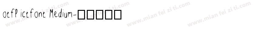 otfPictfont Medium字体转换